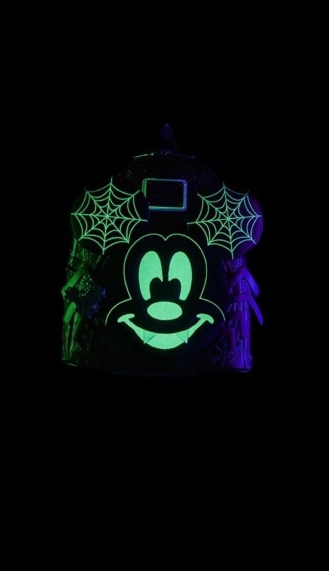 Loungefly Disney Spider Mickey Glow-In-The-Dark offers Mini Backpack