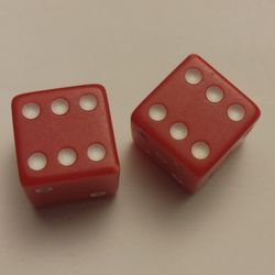Bicycle Valve caps - Dice Type (New)