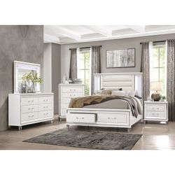 4 PC BEDROOM SET NEW IN BOX (MATTRESS AND CHEST SOLD SEPARATELY)
