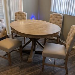 Dining room table and chairs
