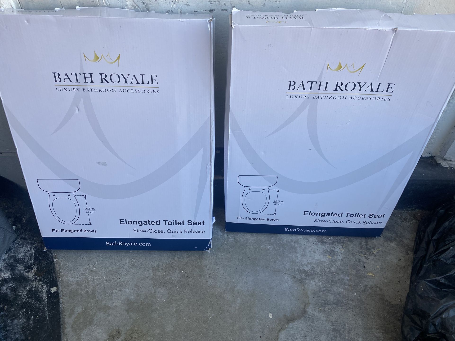 Bath Royale Elongated Toilet Seat 18.5inch 47cm