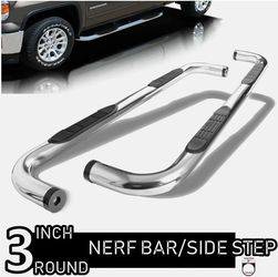 LA Zona Auto Parts 1999 to 2018 Chevrolet Silverado GM Sierra Crew Cab chrome nerf bar Estribos Cromados Running boards