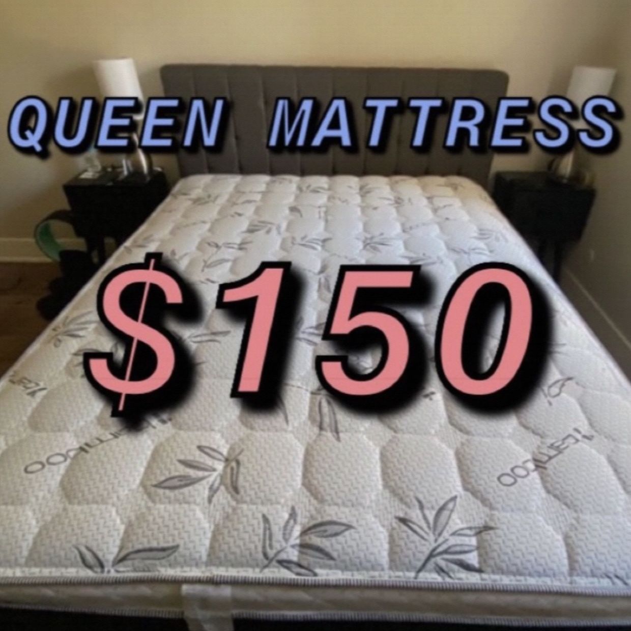 BRAND NEW PILLOW TOP MATTRESSES ✅ COLCHONES NUEVOS PILLOW TOP 💯‼️   QUEEN SIZE $150 ❌ $210 With Box Spring   FULL SIZE $140❌ $200 With Box Spring💥  