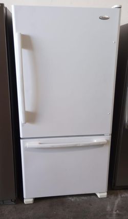 Whirlpool Bottom Freezer White Refrigerator Fridge
