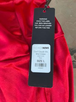 New fashion nova red dress