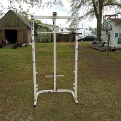Half Squat Rack With Lat Pulldown