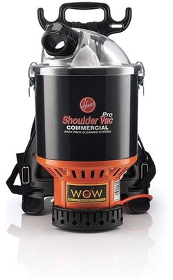 Shoulder vacuum commercial backpack cleaning
