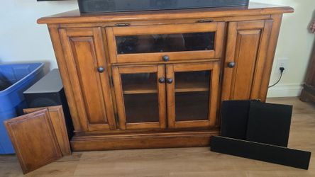Sturdy wooden media console/ TV stand
