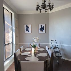 Modern dining With 6 chairs