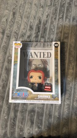 Funko Pop One Piece Shanks Wanted Poster #1401 Entertainment Expo 2024 Sticker
