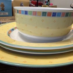 Villeroy & Boch Twist Alea Limone Fine China – 30 Piece Serving Set