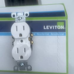 Leviton  TR Dplx Recep. Quickwire[R} & Side Wire Gestas