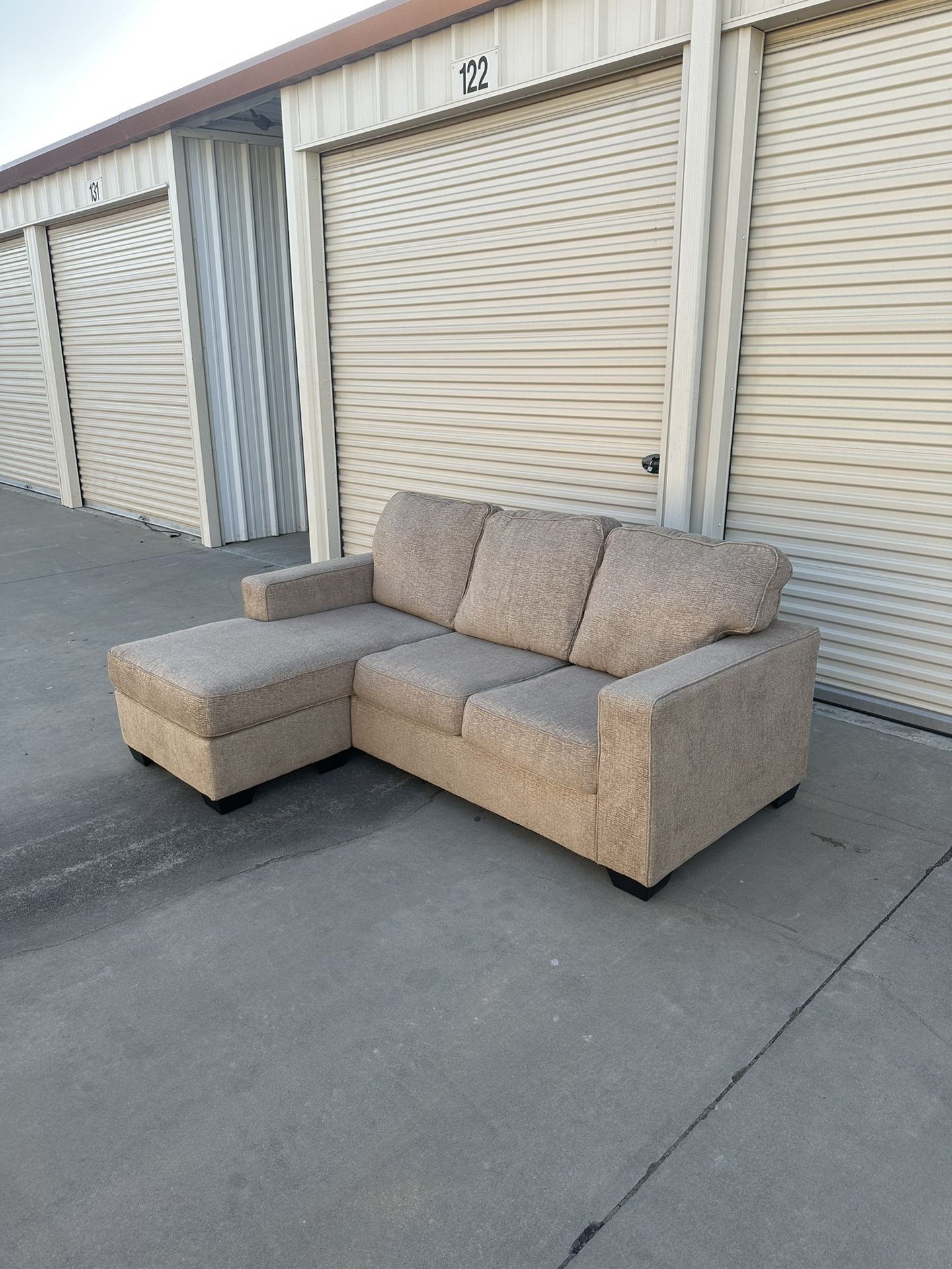 Free Delivery! Beige Sectional Couch