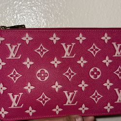 Hot Pink Louis Vuitton Wristlet 