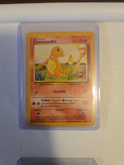 Charmander Pokemon Card 46/102 Original 1995 Base Set Super Rare
