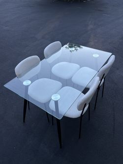 Glass Table Set