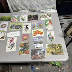 Lot of Twenty Vintage and Rare Greeting Cards