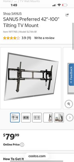 SANUS Flat Screen TV Wall Mount