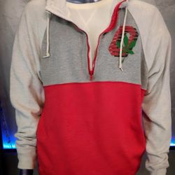 OSU Homage Hoodie XL Red Gray Quarter Zip 