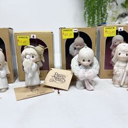 P42 Lot of 4 Precious Moments Ornaments – Vintage – With Original Boxes – Perfect Condition