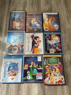 Disney Princess DVD + Blu Ray Lot