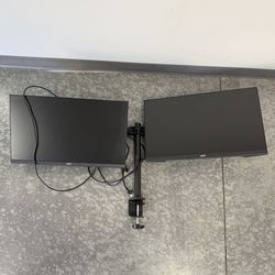 Acer 27in Kb272hl dual Monitors and desk arm