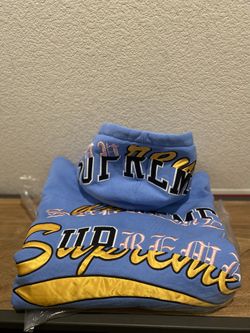 Supreme Blue Logos Hoodie