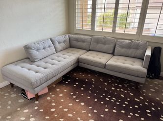 West Elm sectional sofa