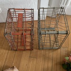  Three Steel Milk Crates  Very Strong To Support Big And Smart Shelves 