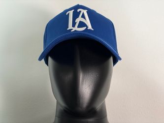Young LA YLA - 920 A-Frame LA Los Angeles -  SnapBack Baseball Hat Cap (Blue / OSFA)