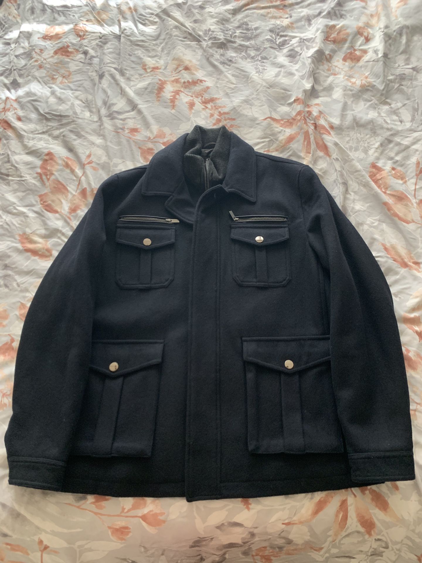 Michael Kors Men’s 2 in 1 Wool Coat Full Zip Size XL 121545