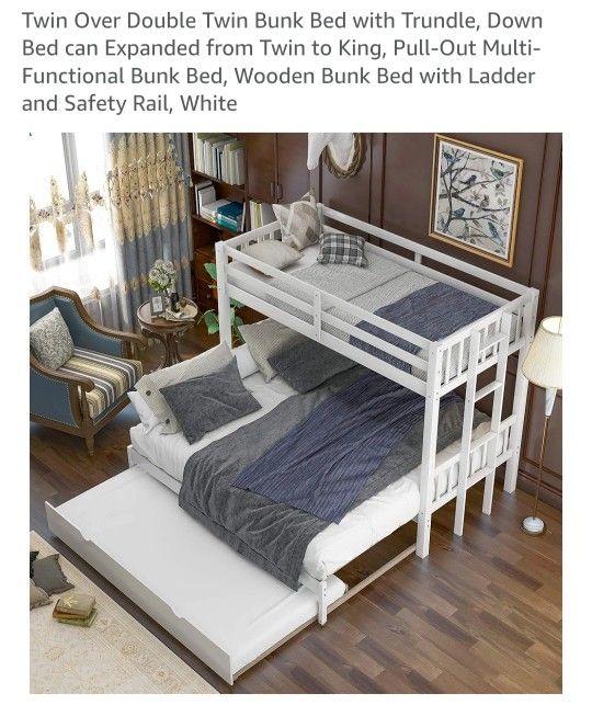 Bunk Bed TWIN TO KING Expands