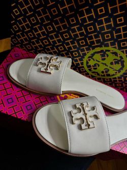 Tory Burch Sandals White Eleanor
