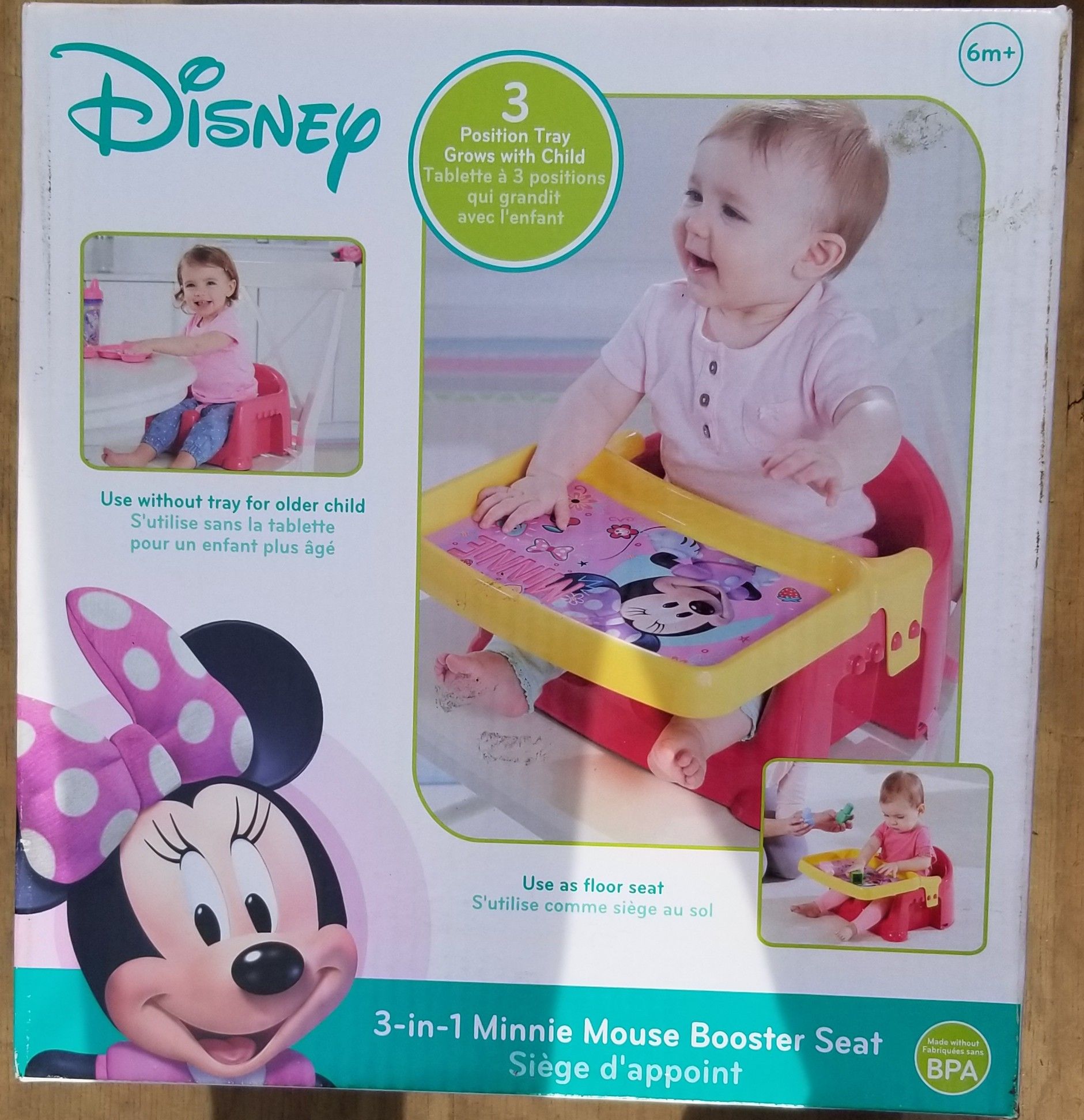 Minnie mouse booster seat