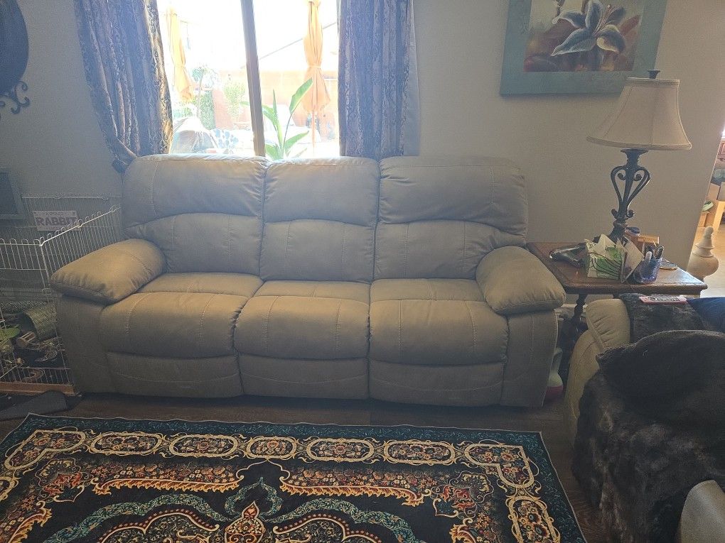 Sofa and love seat electric reclining
