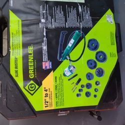 Greenlee Knockout Set Brand New It's A 7310 SP Model From Half Inch To 4 In
