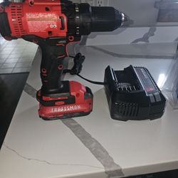 Craftsman Drill, Battery And Charger.