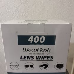 400 Count Pre-Moistened Lens Wipes For Eyeglasses 