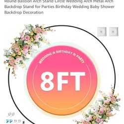 Balloon Arch Backdrop Round