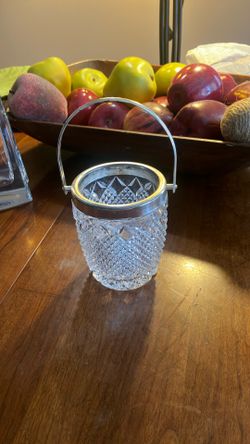 Cut Glass Leaded Crystal Sugar Server