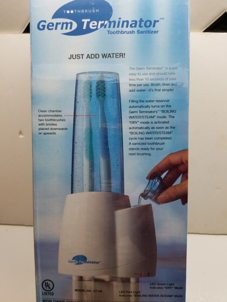 Sanitize your toothbrush with germ terminator