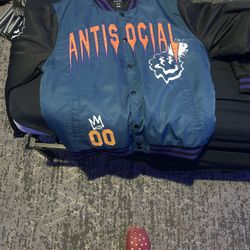 Blue Varsity Jacket Size Large 