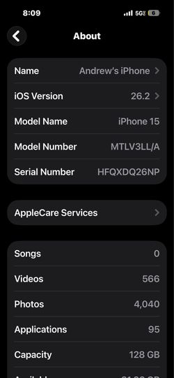 iPhone 15 black comes with case and charger