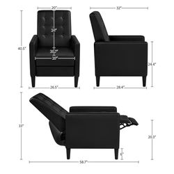 Recliner Chairs - 3 @ 75 Each 