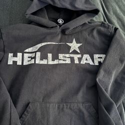 HELLSTAR BLACK HOODIE/SIZE-S