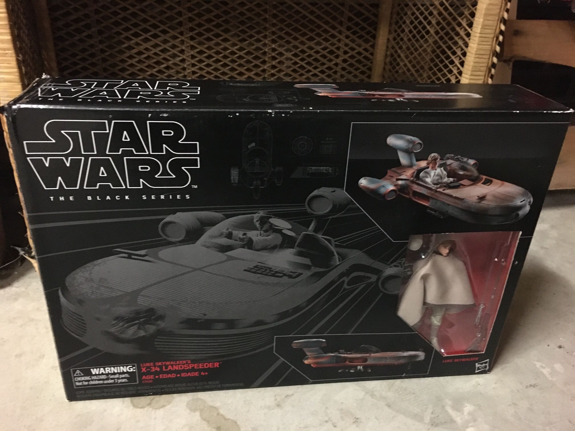 Star Wars The Black Series Luke Skywalker's X-34 Landspeeder SEALED NEW 2017