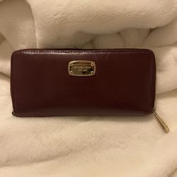Micheal Kors Leather Burgundy Wallet