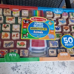 50 Pc Deluxe Melissa & Doug Stamp Set