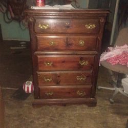 Antique Wood Dresser 