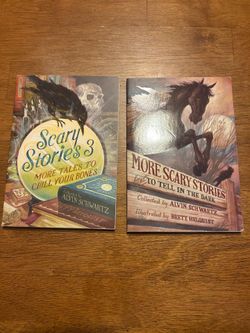 2  Scary Stories books